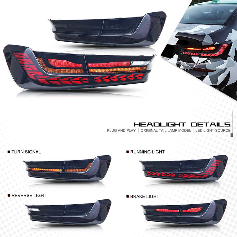 BMW 3 Series 2019-2026 Dragon Scales Tail Lights - ClutchBlaze