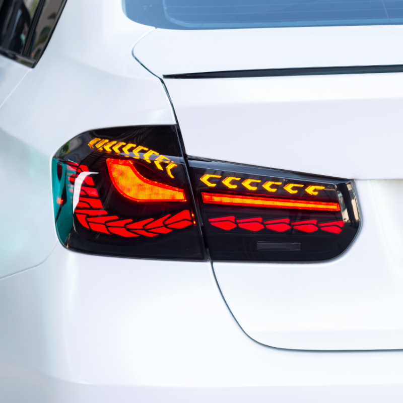 BMW 3 Series 2012-2018 Triple Dragon Scales Tail Lights - ClutchBlaze