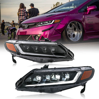 Honda Civic Sedan 2006-2011 Headlights - ClutchBlaze
