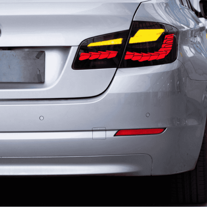 BMW 5 Series 2011-2016 Double Dragon Scales Tail Lights - ClutchBlaze