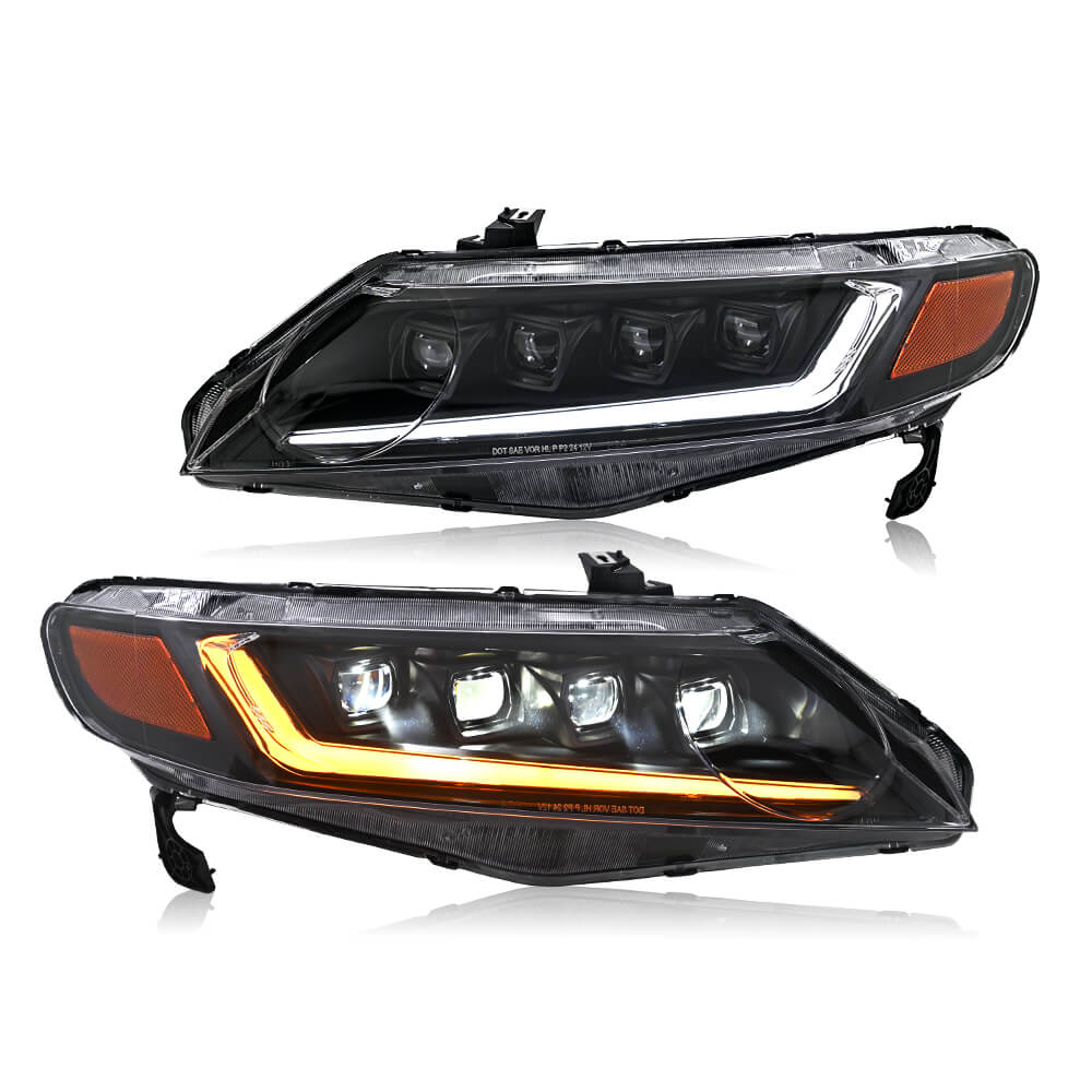 Honda Civic Sedan 2006-2011 Headlights - ClutchBlaze