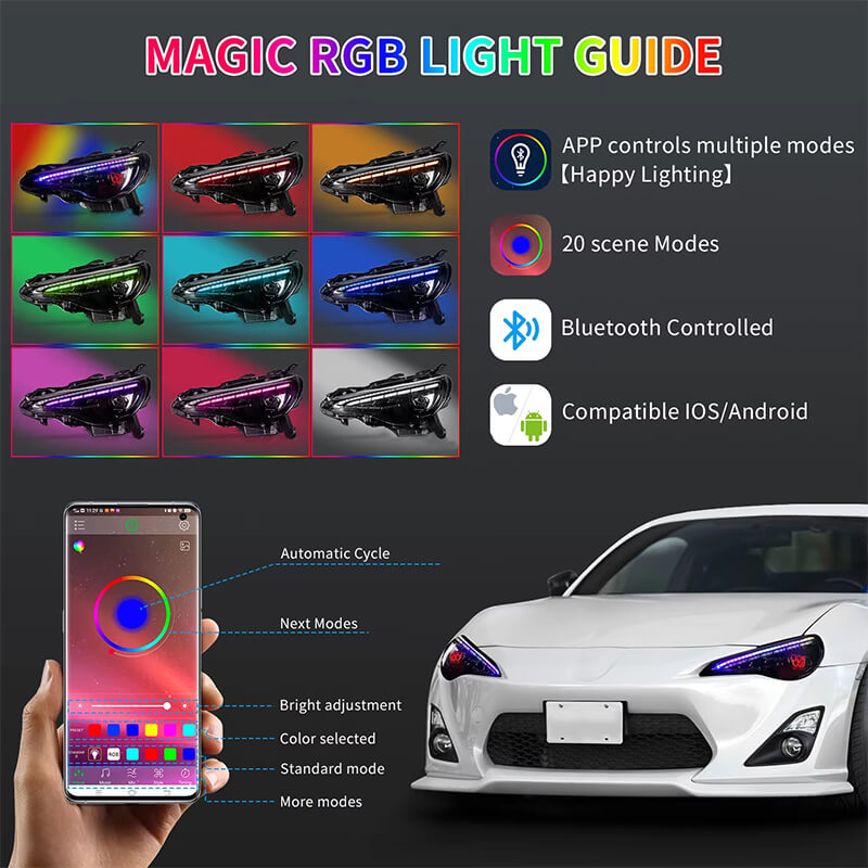 Toyota GT86 2012-2020 Headlights - ClutchBlaze