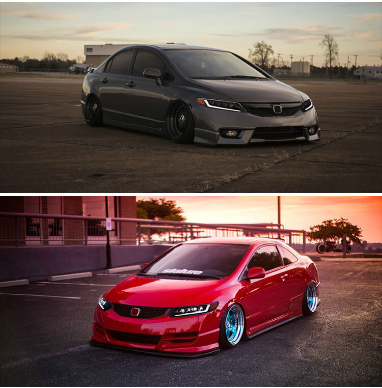 Honda Civic Sedan 2006-2011 Headlights - ClutchBlaze