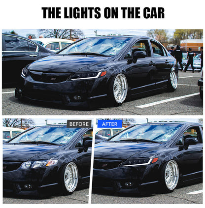 Honda Civic Sedan 2006-2011 Headlights - ClutchBlaze