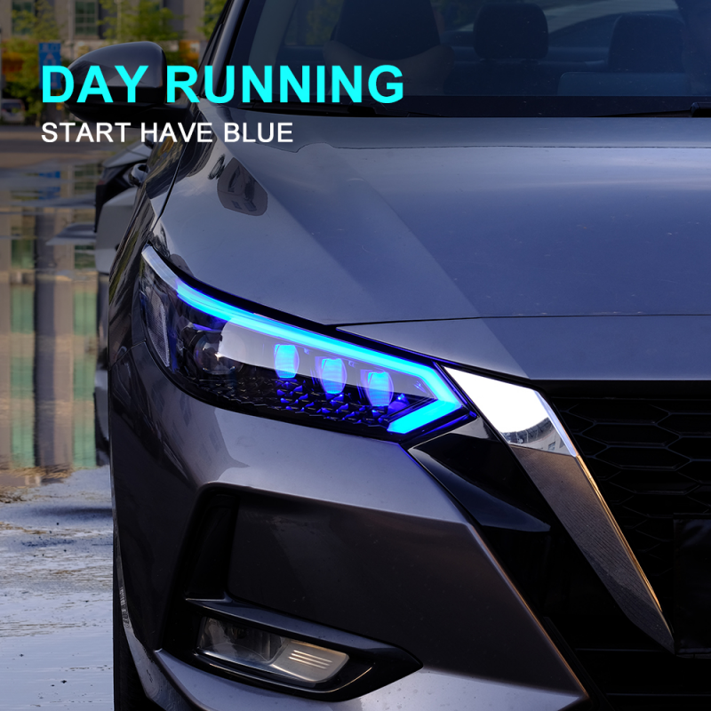Nissan Sentra 2020-2025 Headlights with Rotating Lenses - ClutchBlaze