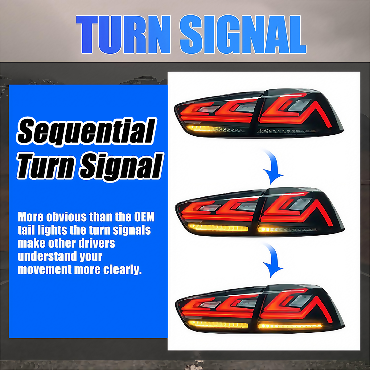 Mitsubishi Lancer/EVO 2008-2020 Tail Lights - ClutchBlaze