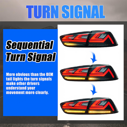 Mitsubishi Lancer/EVO 2008-2020 Tail Lights - ClutchBlaze