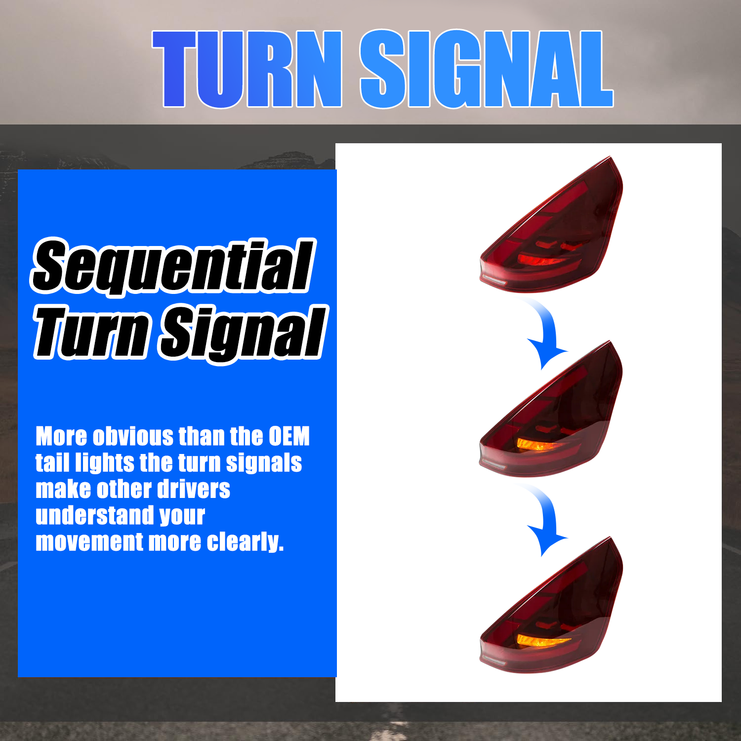 Ford Fiesta Hatchback 2011-2019 Tail Lights - ClutchBlaze
