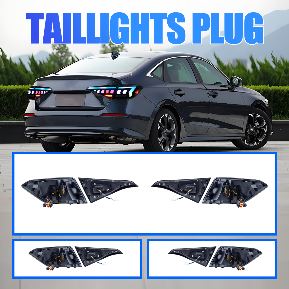 Honda Civic Sedan 2022-2026 Tail Lights - ClutchBlaze