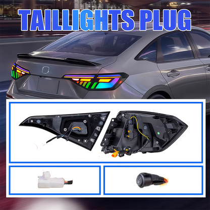 Honda Civic Sedan 2022-2026 RGB Tail Lights - ClutchBlaze