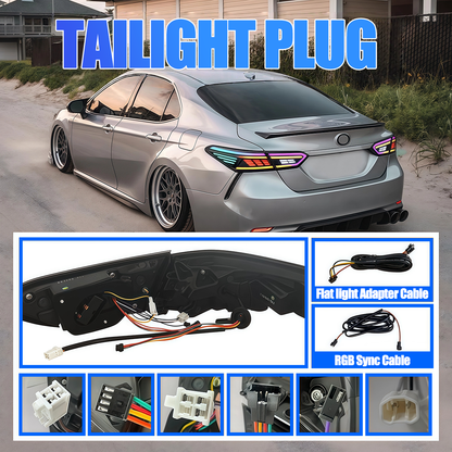 Toyota Camry 2018-2024 Rectilinear Tail lights - ClutchBlaze