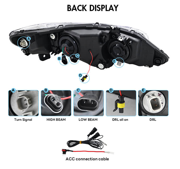 Honda Civic Sedan 2006-2011 Headlights - ClutchBlaze