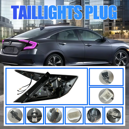 Honda Civic Sedan 2016-2021 Starry Sky Tail Lights - ClutchBlaze