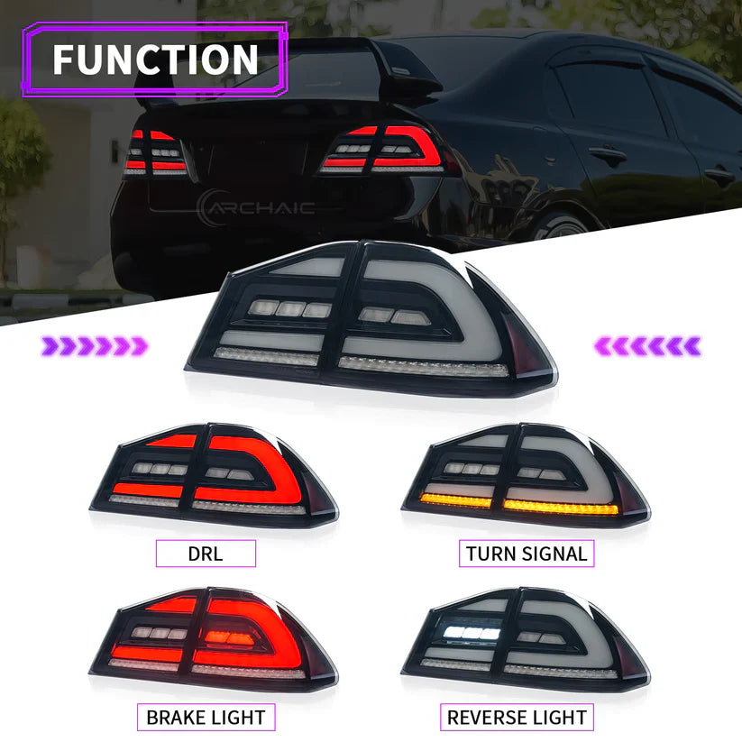 Honda Civic Type R 2007-2011 Tail Lights - ClutchBlaze