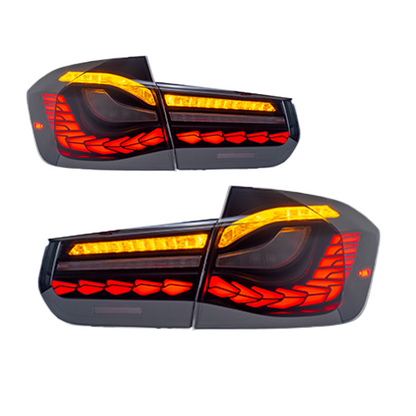 BMW 3 Series 2012-2018 Double Dragon Scales Tail Lights - ClutchBlaze