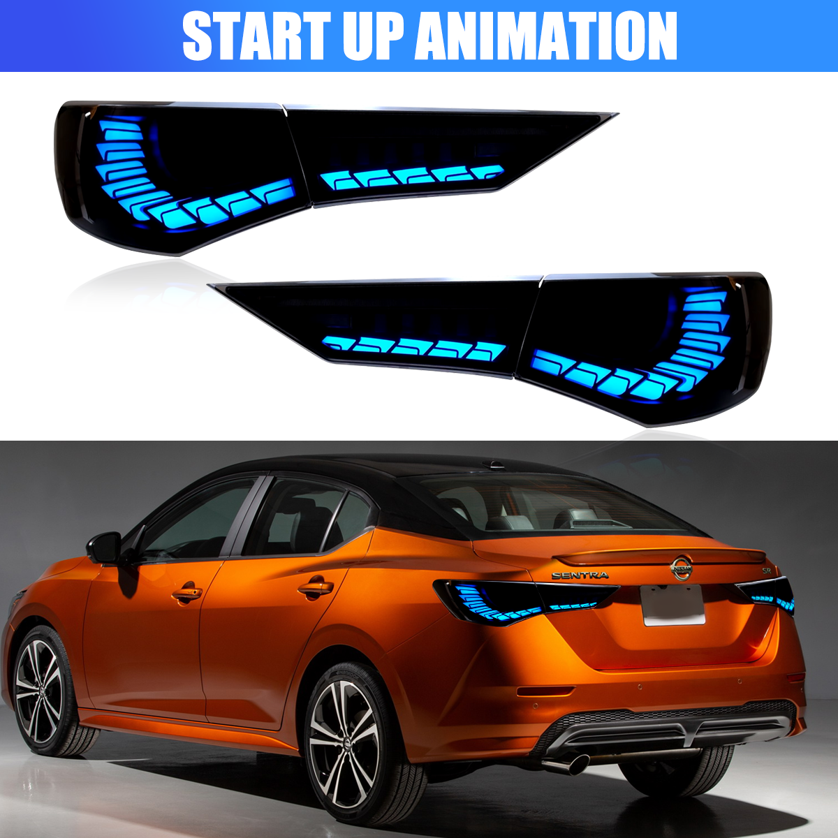 Nissan Sentra/Sylphy 2020-2025 Dragon Scales Tail Lights - ClutchBlaze