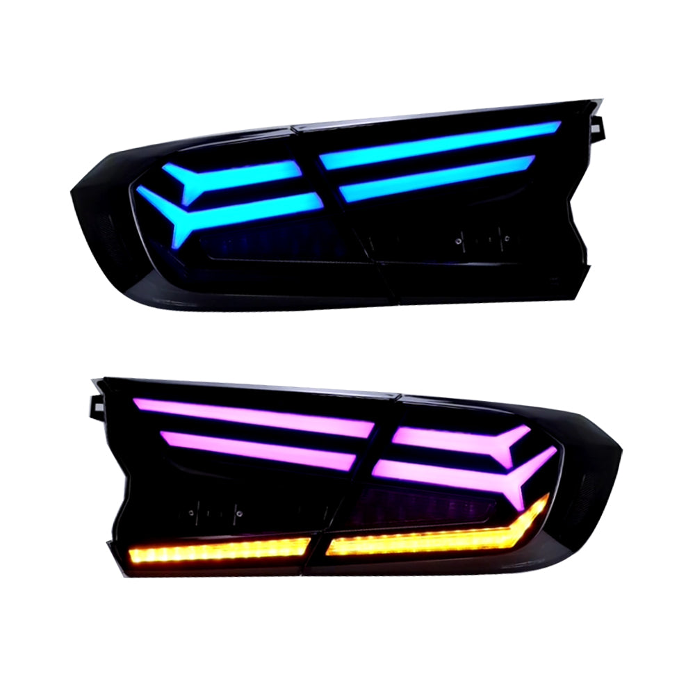 Honda Accord 2018-2022 Fishbone RGB Tail Lights - ClutchBlaze