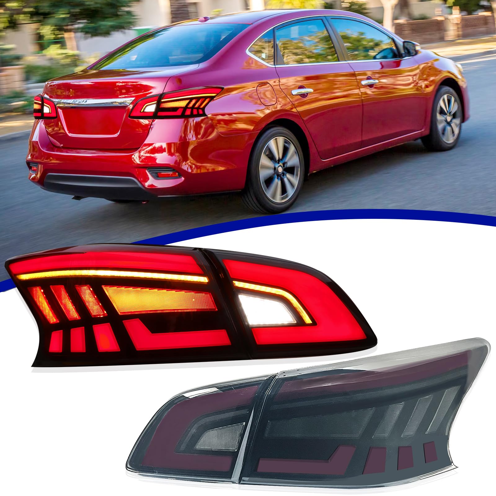 Nissan Sentra/Sylphy 2013-2019 Tail Lights - ClutchBlaze