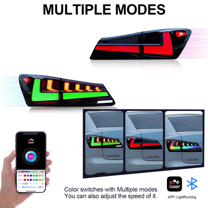 Lexus IS 2006-2012 RGB Tail Lights - ClutchBlaze