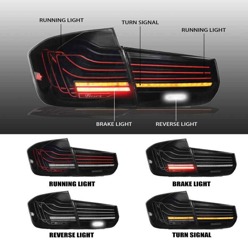 BMW 3 Series 2012-2018 PulseRay Tail Lights - ClutchBlaze