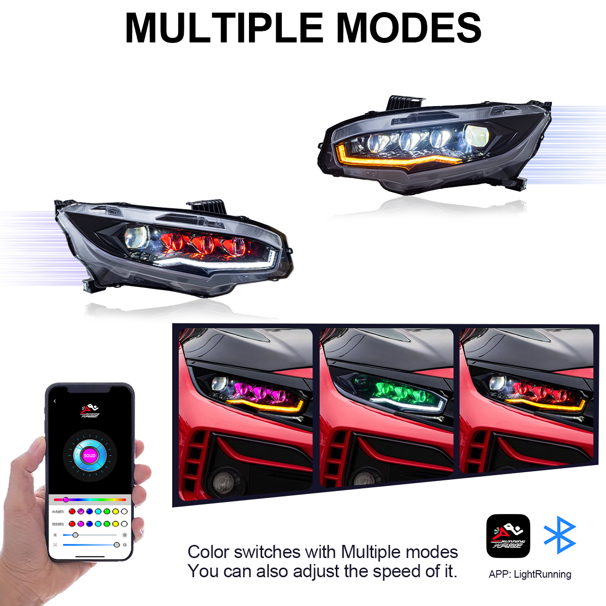 Honda Civic 2016-2021 Headlights - ClutchBlaze