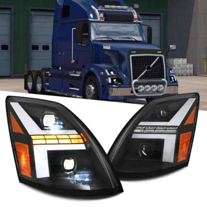 Volvo VNL/VNM 2004-2018 Headlights - ClutchBlaze