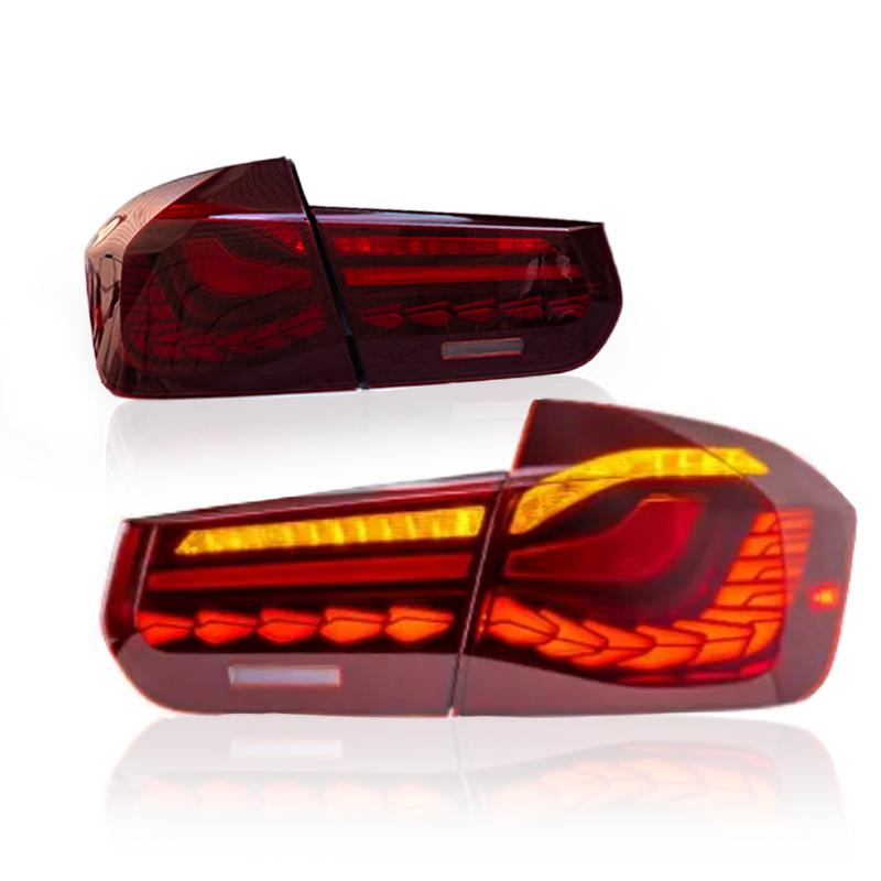 BMW 3 Series 2012-2018 Double Dragon Scales Tail Lights - ClutchBlaze
