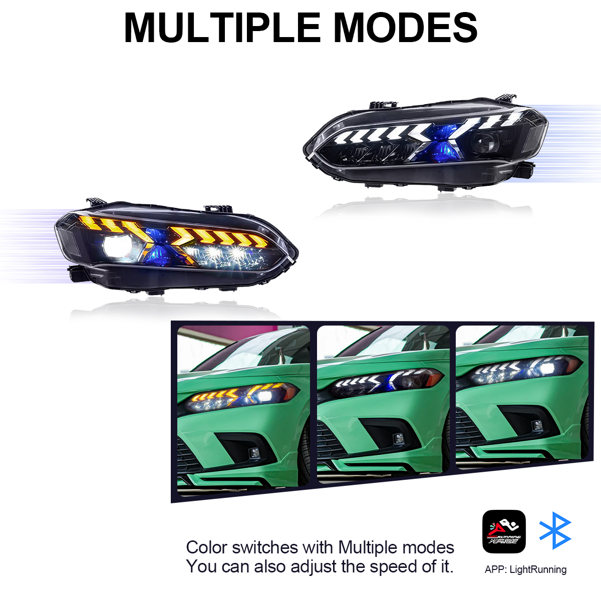 Honda Civic 2022-2026 LED Headlights - ClutchBlaze