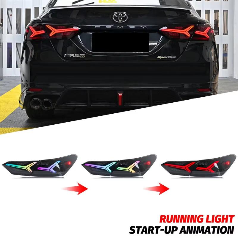 Toyota Camry 2018-2024 Fish Bone Tail Lights - ClutchBlaze