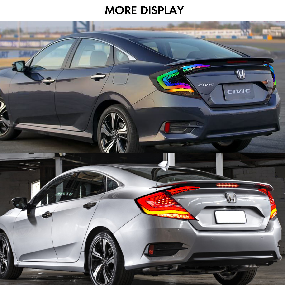 Honda Civic Sedan 2016-2021 Starry Sky Tail Lights - ClutchBlaze