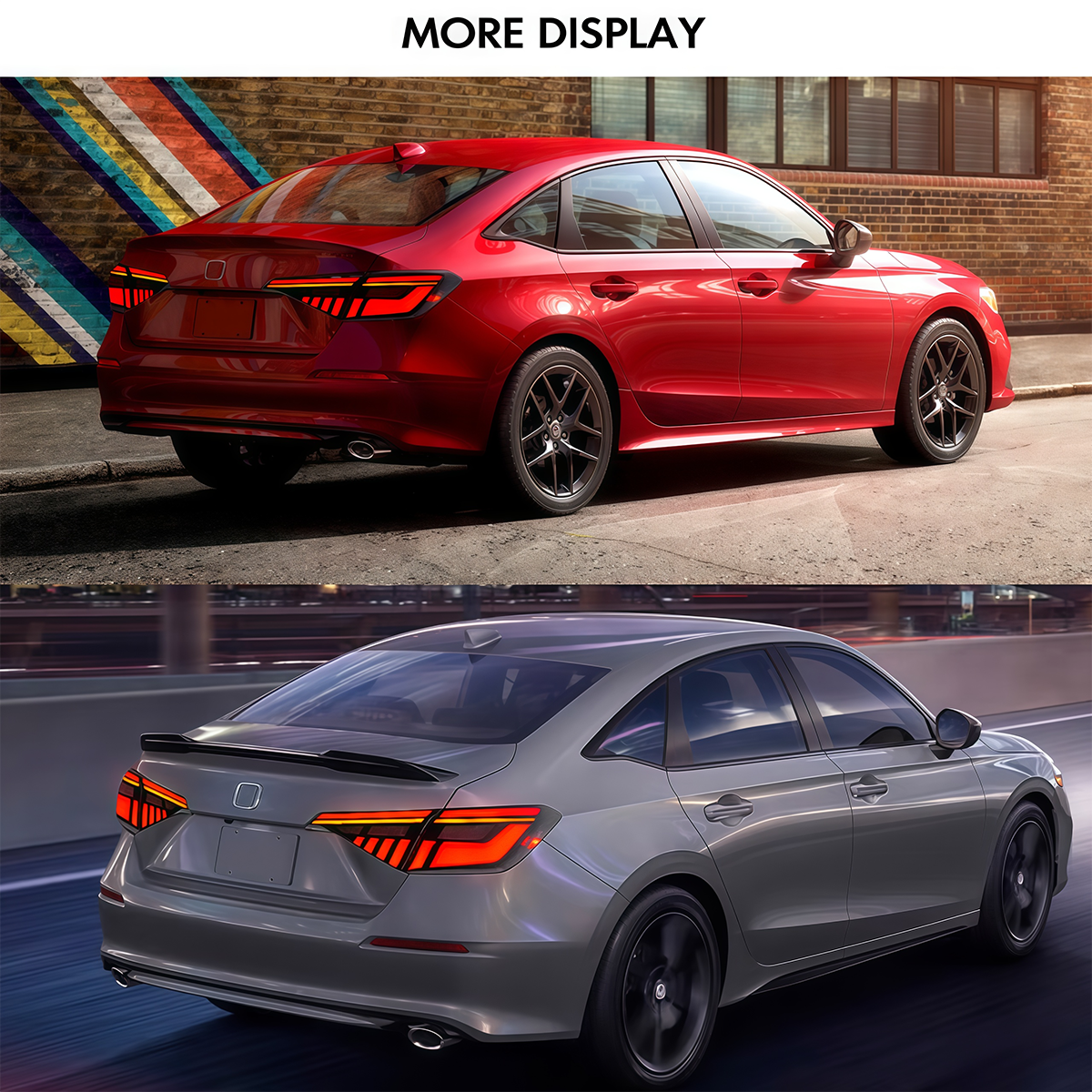Honda Civic Sedan 2022-2026 Tail Lights - ClutchBlaze