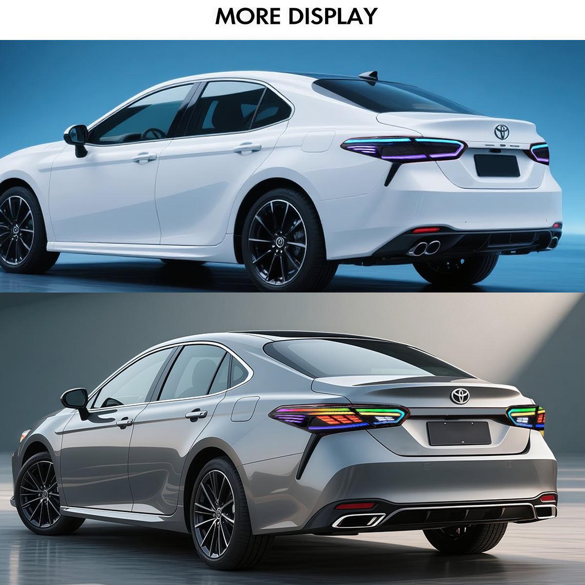 Toyota Camry 2018-2024 Rectilinear Tail lights - ClutchBlaze