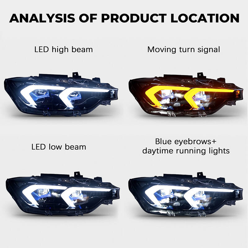 BMW 3 Series 2012-2018 Headlights - ClutchBlaze