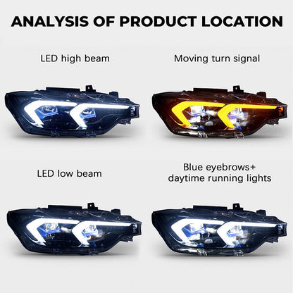BMW 3 Series 2012-2018 Headlights - ClutchBlaze