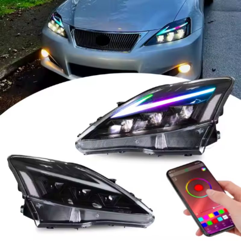 Lexus IS 2006-2012 RGB Headlights - ClutchBlaze