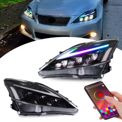 Lexus IS 2006-2012 RGB Headlights - ClutchBlaze