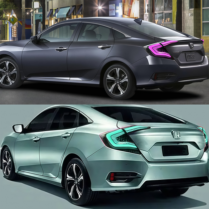 Honda Civic Sedan 2016-2021 Starry Sky Tail Lights - ClutchBlaze