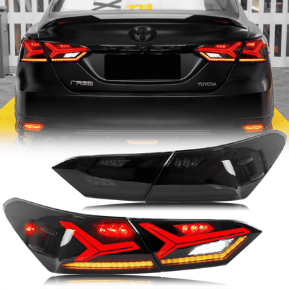 Toyota Camry 2018-2024 Fish Bone Tail Lights - ClutchBlaze