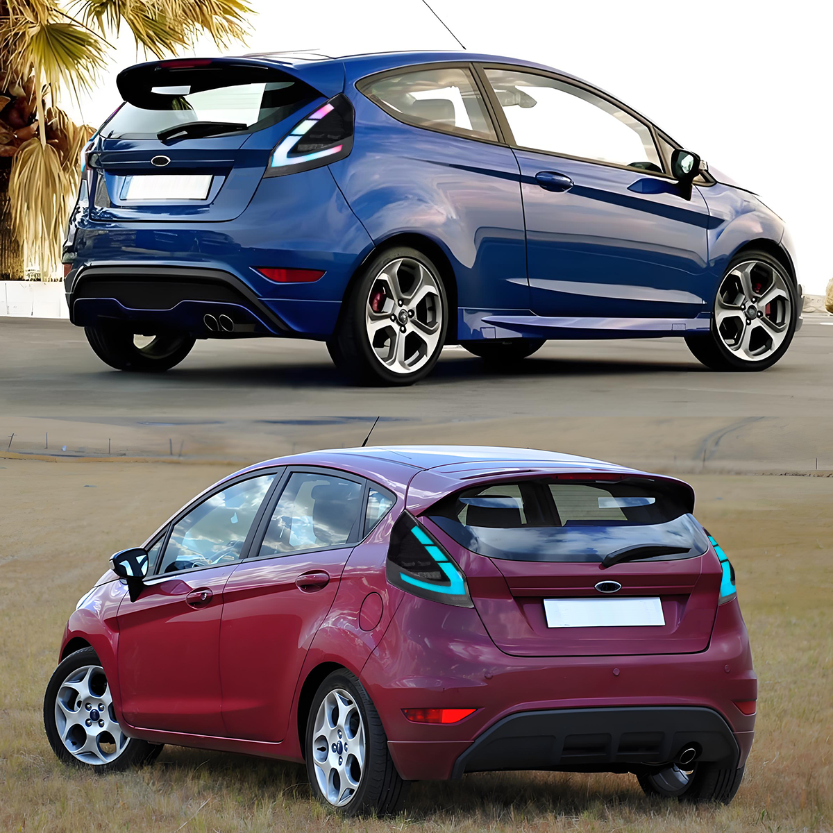 Ford Fiesta Hatchback 2011-2019 Tail Lights - ClutchBlaze