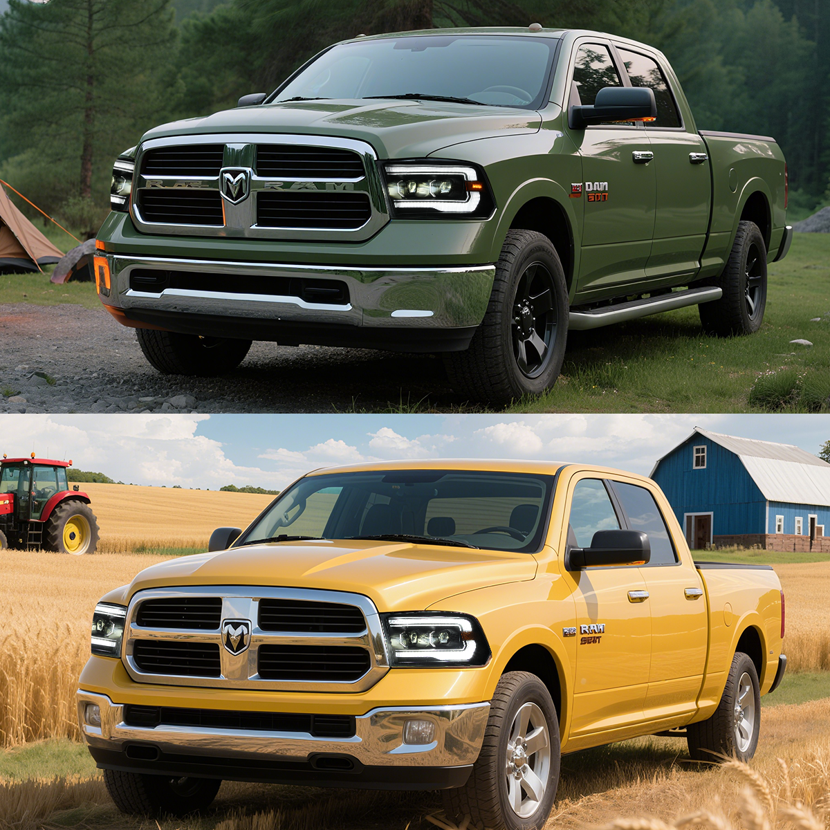 Ram 1500/2500/3500 2009-2018 Headlights - ClutchBlaze