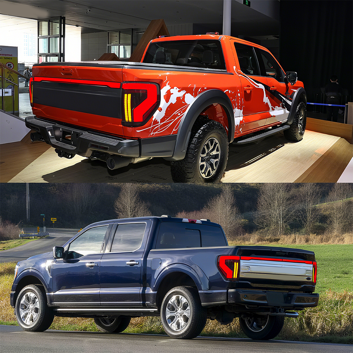 Ford F-150 2009-2014 Tail Lights With Tailgate Lights - ClutchBlaze