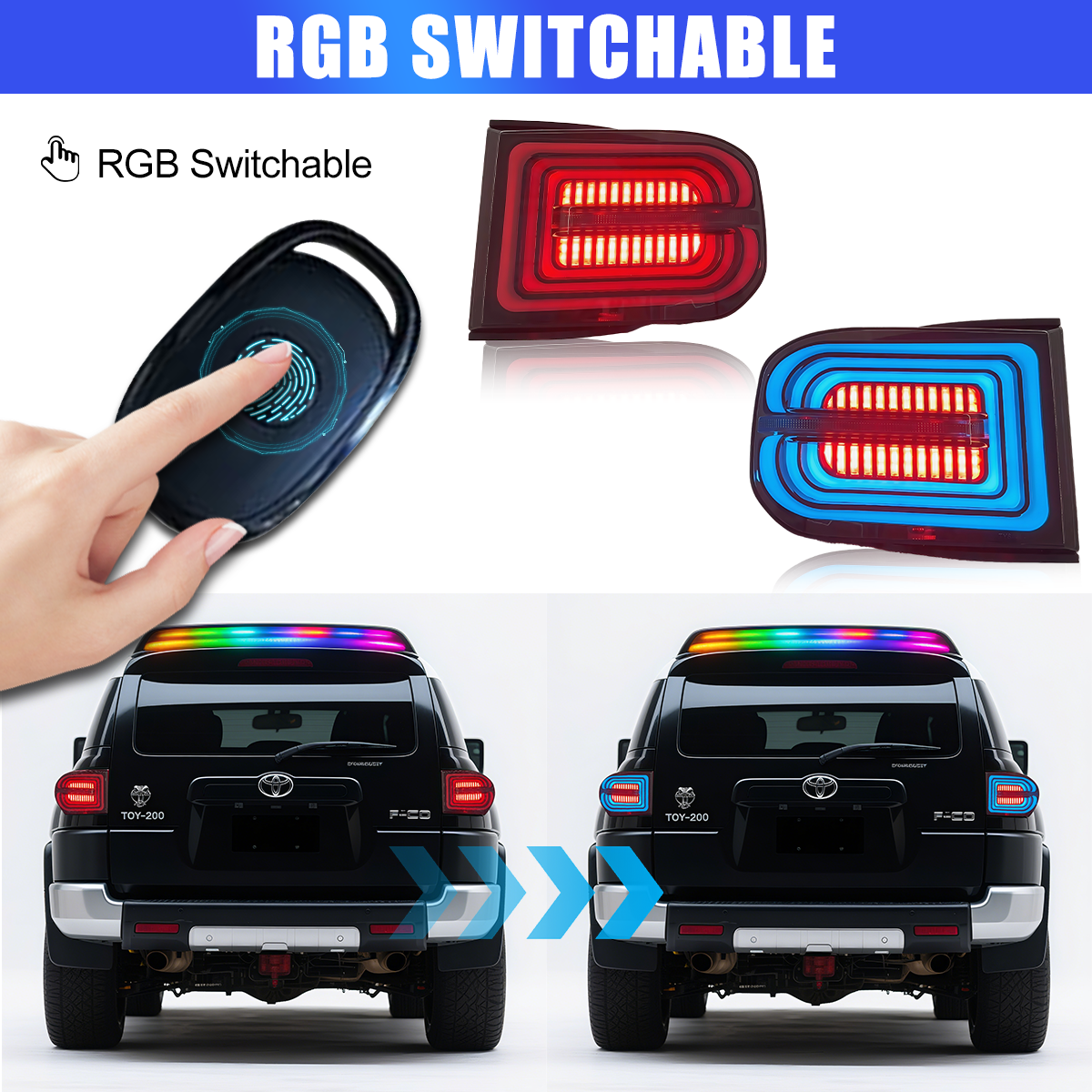 Toyota FJ Cruiser 2007-2023 Tail Lights - ClutchBlaze
