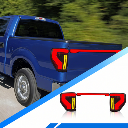 Ford F-150 2009-2014 Tail Lights With Tailgate Lights - ClutchBlaze