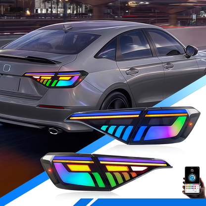 Honda Civic Sedan 2022-2026 RGB Tail Lights - ClutchBlaze