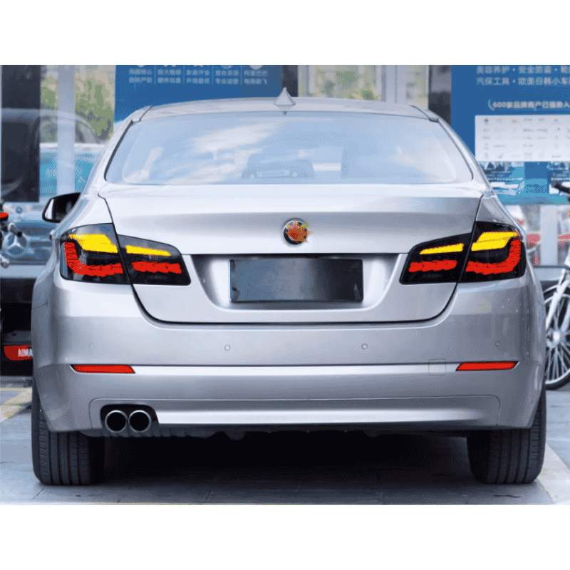 BMW 5 Series 2011-2016 Double Dragon Scales Tail Lights - ClutchBlaze