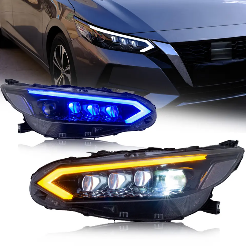 Nissan Sentra 2020-2025 Headlights with Rotating Lenses - ClutchBlaze