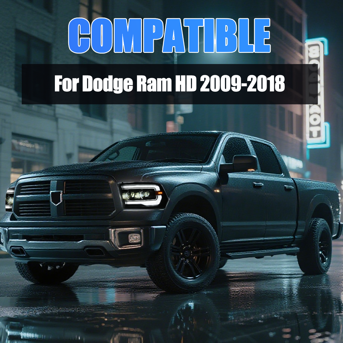 Ram 1500/2500/3500 2009-2018 Headlights - ClutchBlaze