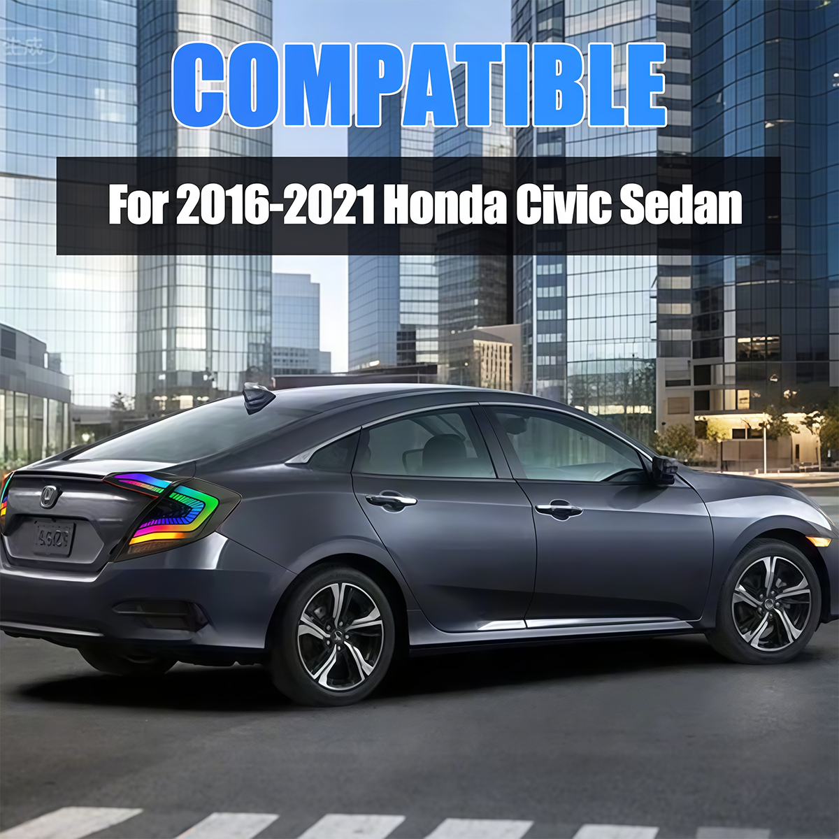 Honda Civic Sedan 2016-2021 Starry Sky Tail Lights - ClutchBlaze