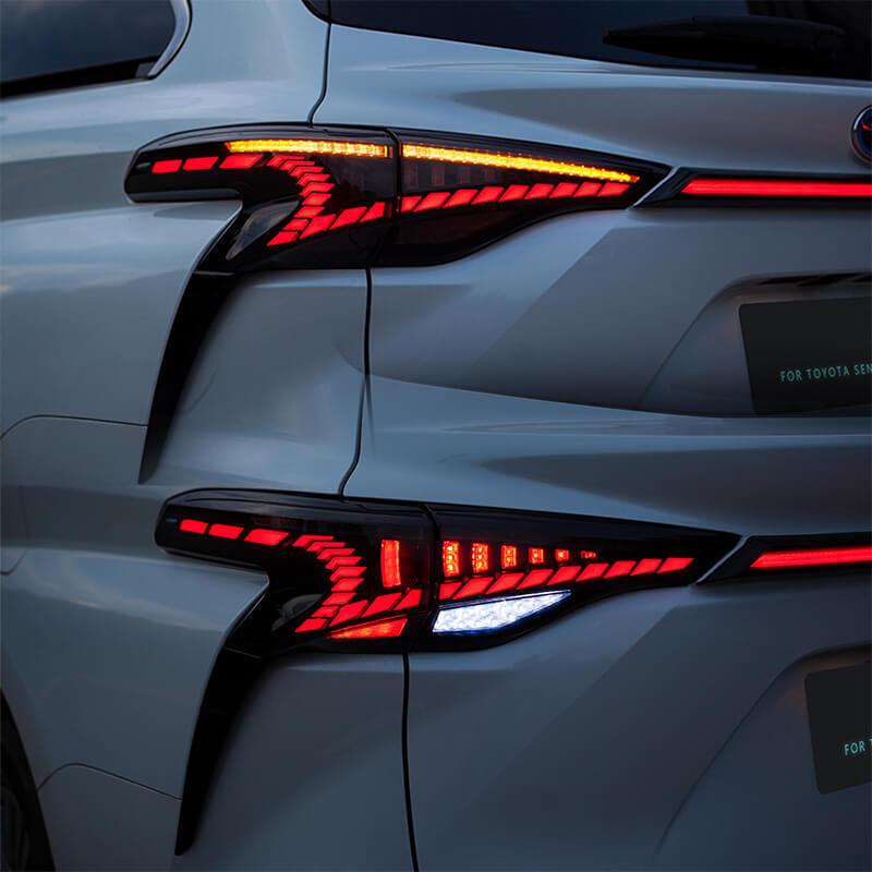 Toyota Sienna 2020-2023 Smoked Tail lights - ClutchBlaze
