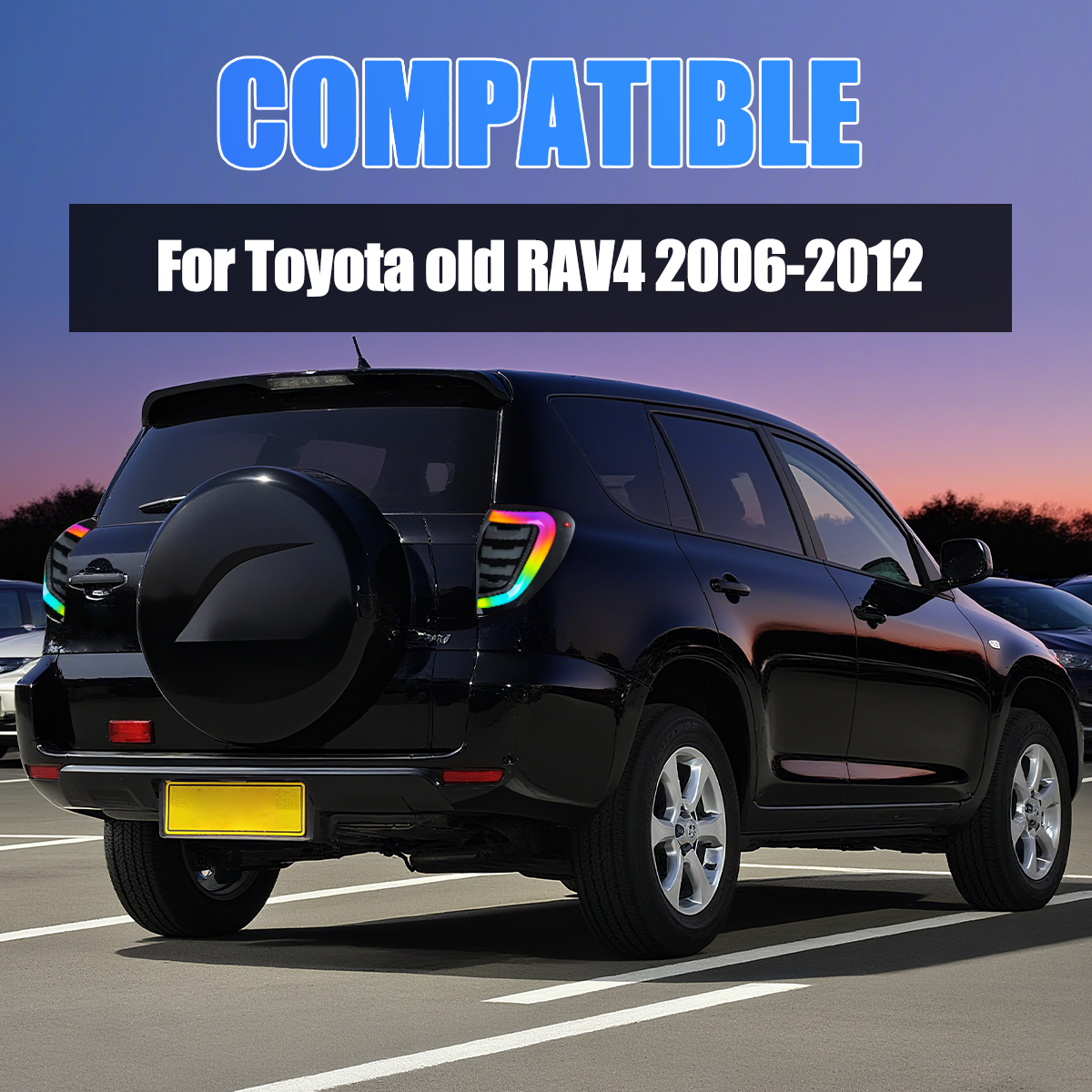 Toyota RAV4 2005-2012 Smoked Tail Lights - ClutchBlaze